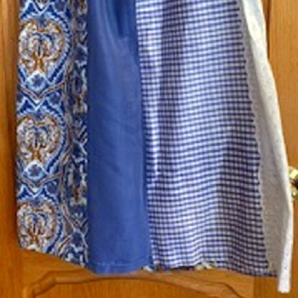 Women's Koos Of Course Silk/Cotton/Pol Blend Pull On Skirt Lace & Prints Sz: L - Picture 4 of 6